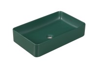 Раковина накладная MILLEAU Miel MU7060C-MHGN (матовый изумрудный / тёмно-зелёный)