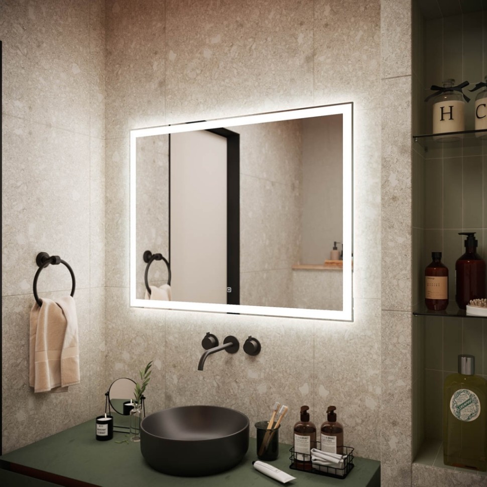 Зеркало для ванной комнаты SANCOS City 900х700 c подсветкой ,арт. CI900