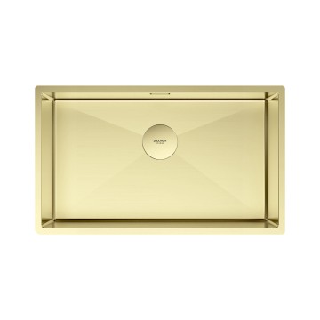 Мойка нерж. сталь NEXT 74 UNI, PM217444-LG, светлое золото, 740х440мм, Paulmark 1,2мм