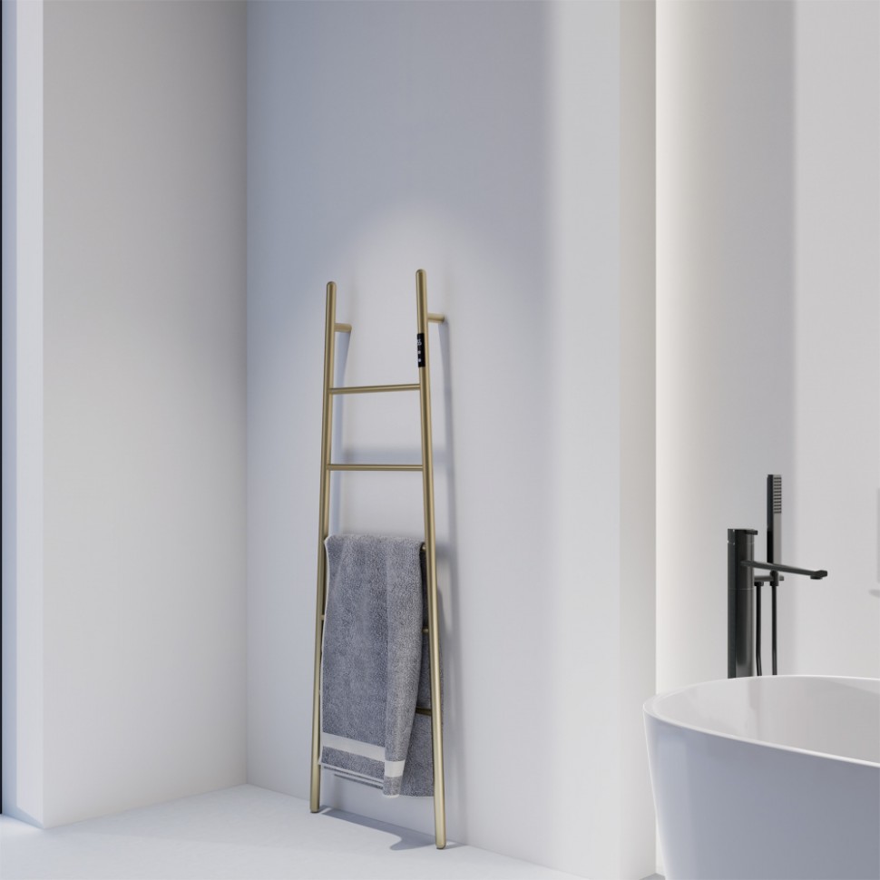 Полотенцесушитель электрический ABBER Treppe AH4705G золото матовое