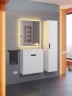 Тумба под раковину для ванной подвесная Uperwood Modul 60х21х60 см, белая/графит