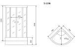 Timo Standart Т-5590 душевая кабина 90*90*220