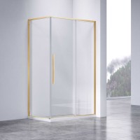 Душевой уголок Slim-N VSR-4SN8012CLG, 1200*800, брашированное золото, стекло прозрачное