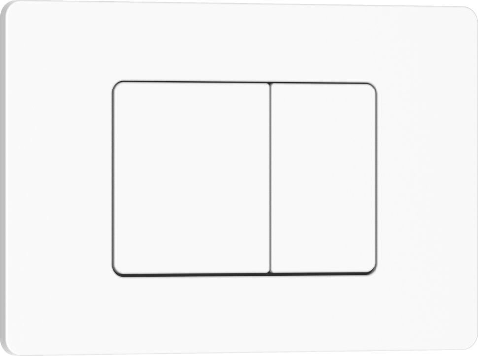 Комплект 2в1 IBERICA BLANCA инсталляция SILENCIO MINI, кнопка смыва INOX-C белый матовый (IB.001M.111)
