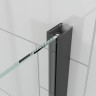Душевой угол Veconi Ottimo P20SP B, 1000х900х1900 черный матовый, стекло тонированное матовое