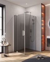 Душевой уголок CEZARES SLIDER-AH-1-90-100/110-GRIGIO-Cr