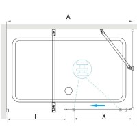 Душевой уголок RGW 140х100х195 см TO-48B TO-18B + Z-18B Прямоуг., Чёрный, Прозрачное, 6 мм Easy Clean (41074840-14)