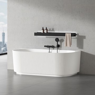 Ванна акриловая Vincea VBT-706-1700, 1700*800*585, цвет белый, щелевой перелив, слив белый
