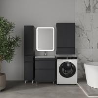 Тумба напольная STYLELINE "Атлантика 60", Люкс Плюс графит под раковину Атлантик 60