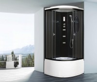 Душевая кабина Niagara Ultra NG-211-01N (90х90х220) высокий поддон(48см),черный,стекло тонированное,4 места