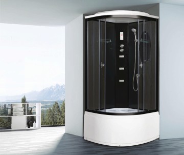 Душевая кабина Niagara Ultra NG-211-01N (90х90х220) высокий поддон(48см),черный,стекло тонированное,4 места