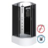 Душевая кабина Niagara Classic NG-2510-14LBKTG (120х80х210) высокий поддон(40см),стекло тонированное,4 места