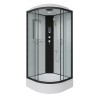 Душевая кабина Niagara Classic NG-6701-14P (90х90х215) средний поддон(26см),черный,стекло прозрачное,4 места