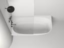 Ванна пристенная угловая SOFIA CORNER L 170x85  покраска по RAL полностью S-Stone Матовое