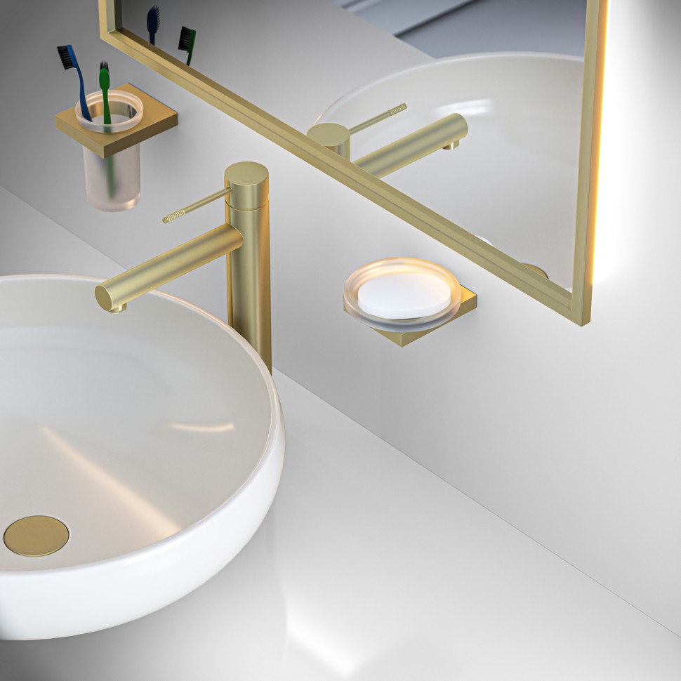 Мыльница Timo Petruma 15221/17 золото матовое