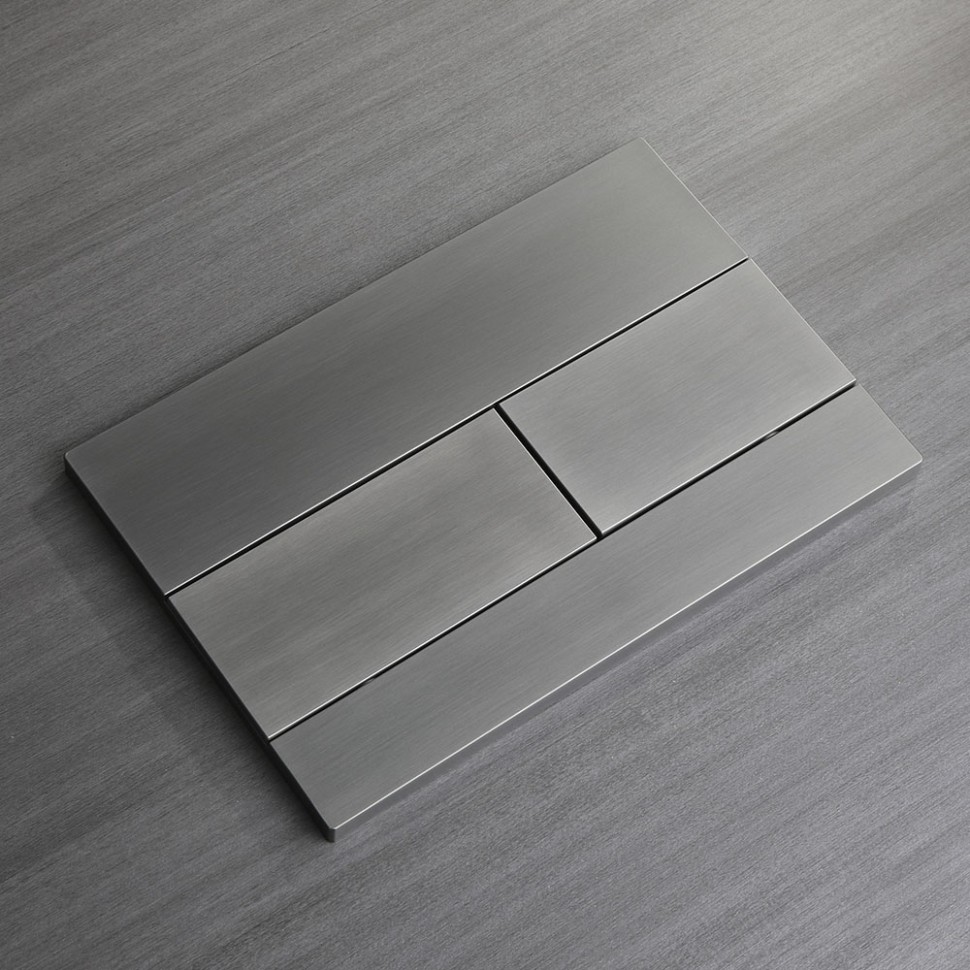 Кнопка смыва Veconi FLUSH V7, FLV7-GM, 240х162х10, пластик, оружейная сталь матовая