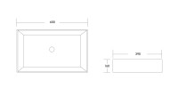 Раковина накладная MILLEAU Miel MU7060B-GW (белый глянец)