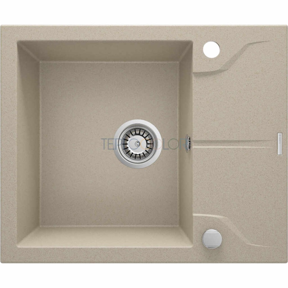 Гранитная мойка, 1-чаша с осушкой