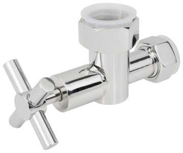 Вентиль запорный крестовой G 1" НГ х G 3/4" НГ