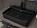 Раковина Gid Bm9256 53375 накладная черная матовая 60x42x14