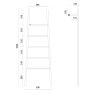 Полотенцесушитель электрический ABBER Treppe AH4705MB черный матовый