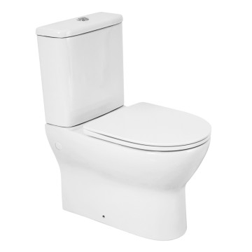 Чаша напольного унитаза с сиденьем BelBagno ENERGIA BB8134CPR/SC