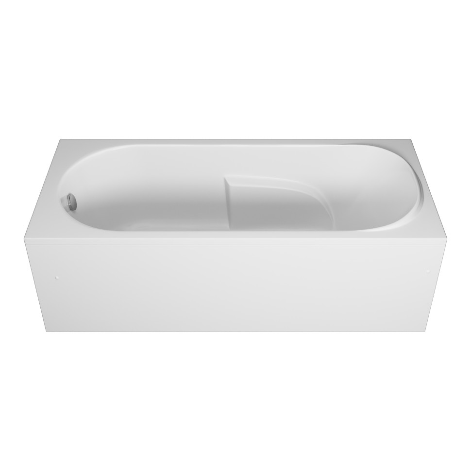 Ванна акриловая Vincea VBT-2A170-LG с ножками 1700*750*480, пристенная, цвет белый