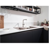 Смеситель для кухни Hansgrohe Talis M54 с выдвижным изливом, 1jet, sBox 72809800, под сталь