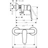 Смеситель для душа Hansgrohe Logis E хром (71610000)