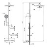 Душевая система ALU+ с термостатом Ideal Standard Rose (Розовый)