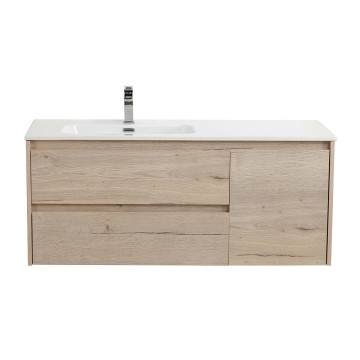 База под раковину подвесная BelBagno KRAFT-1200-2C-1A-SO-RGB-L Rovere Galifax Bianco