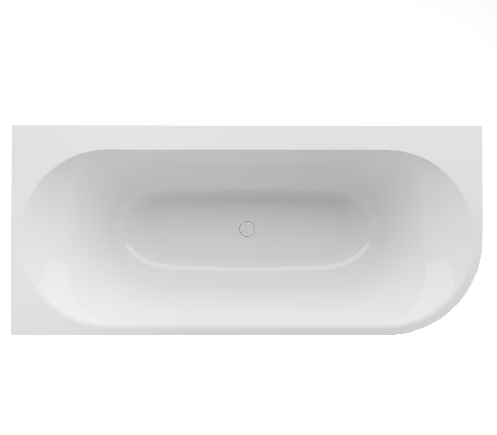 Ванна акриловая Vincea VBT-704-1800-L, 1800*800*585, цвет белый, левая, щелевой перелив, слив белый