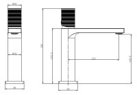 Смеситель для раковины Domus VBF-5DM01CH, хром