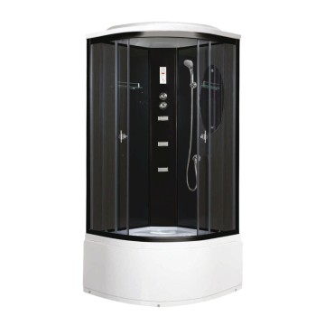 Душевая кабина Niagara Ultra NG-212-01N (100х100х220) высокий поддон(48см),черный,стекло тонированное,4 места