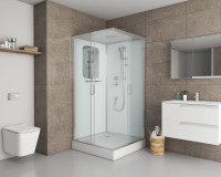 Душевая кабина Niagara Premium NG-6002-01Q (100х100х210) низкий поддон(16 см),стекло прозрачное,4 места