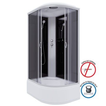 Душевая кабина Niagara Classic NG-2510-14L (120х80х215) высокий поддон(40см),стекло тонированное,4 места