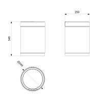 Ведро мусорное, сенсорное Timo Saona 13100/13 никель
