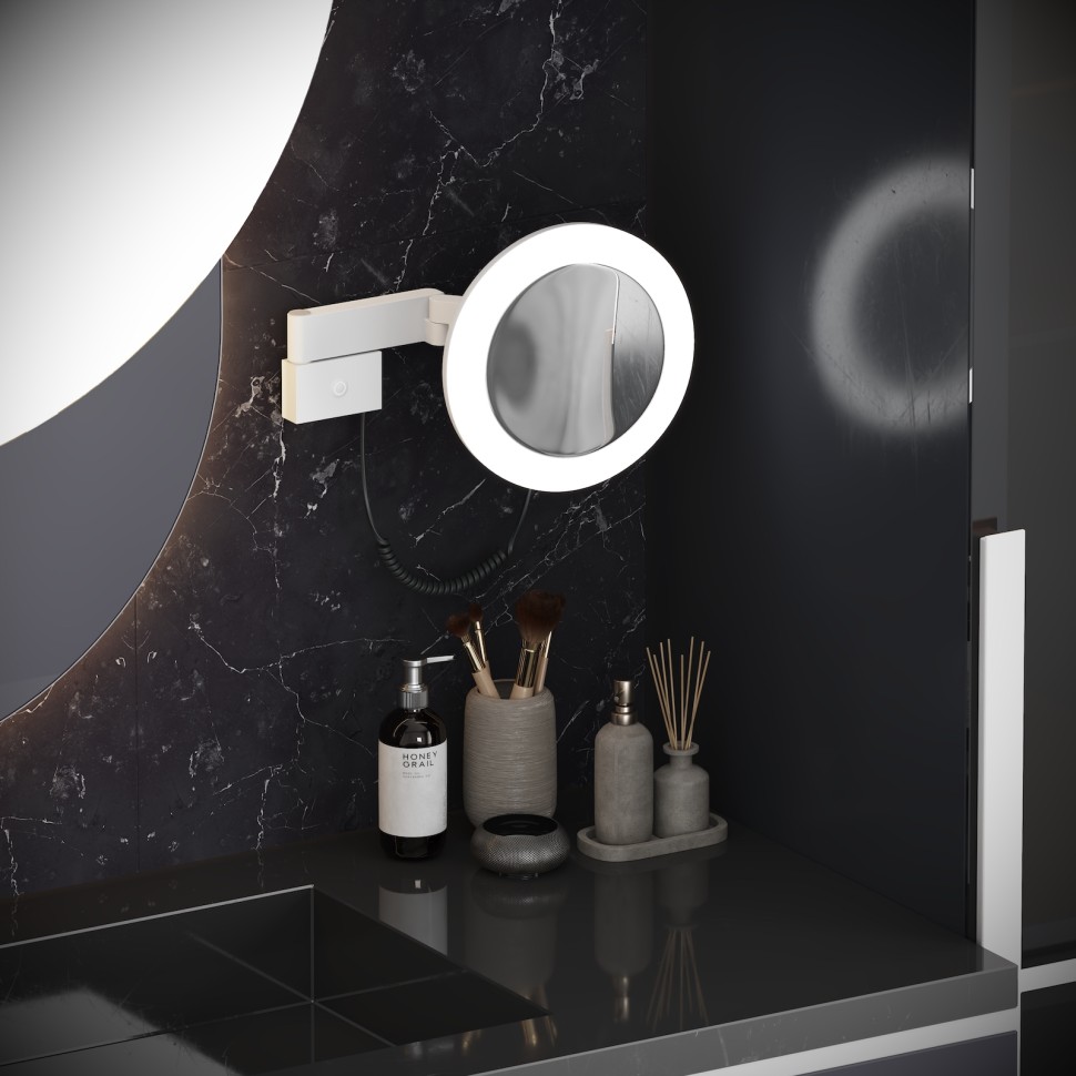 Зеркало с подсветкой Timo Saona 13374/16 белый матовый