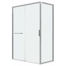 Душевое ограждение Grossman Style 100.K33.05.110.10.00-200.K33.05.80.10.00 (110х80х195) раздвижная,хром,стекло прозрачное,2 места