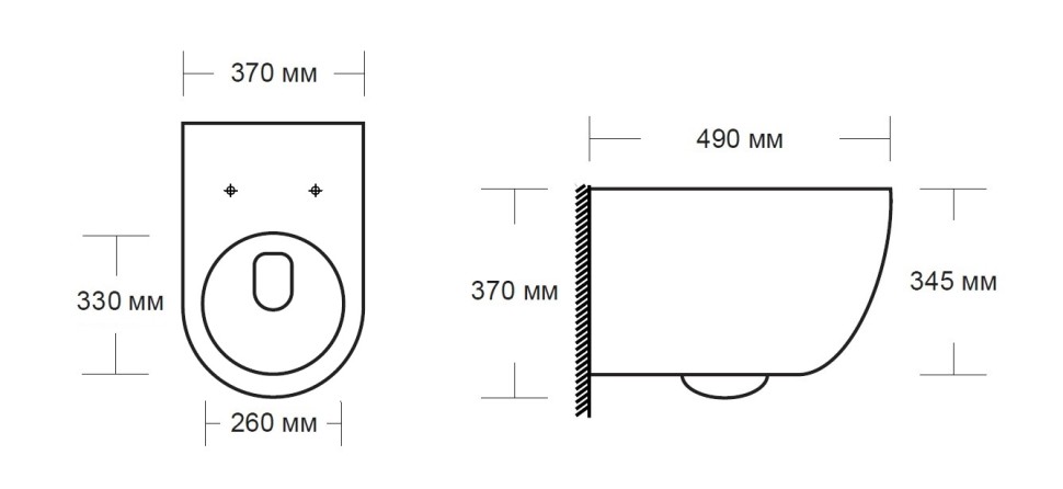 Унитаз подвесной безободковый MILLEAU Vortex N MYL038BMAB с микролифтом (матовый черный мрамор)