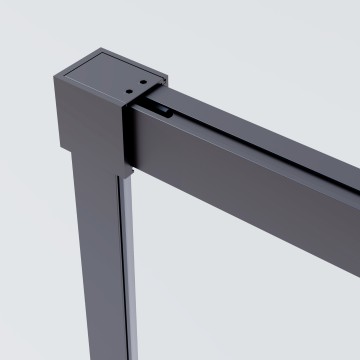 Душевой уголок Софт 2 (Soft 2) VSR-3SO29011CLGM, 1100*900, вороненая сталь, стекло прозрачное