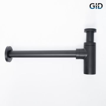 Сифон для раковины Gid G-74BL 75503S черный матовый