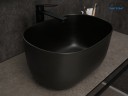 Раковина Gid N9302bg 53377 накладная черная графит 45x32x22