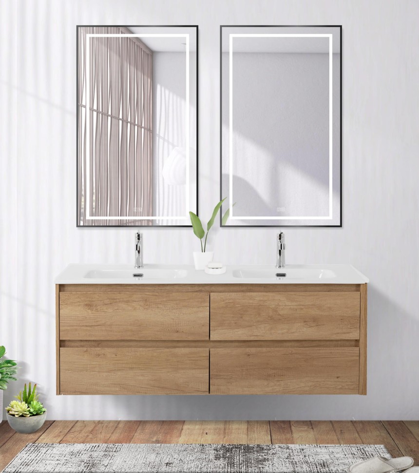 Зеркало BelBagno SPC-KRAFT-600-1000-LED-TCH-WARM-NERO