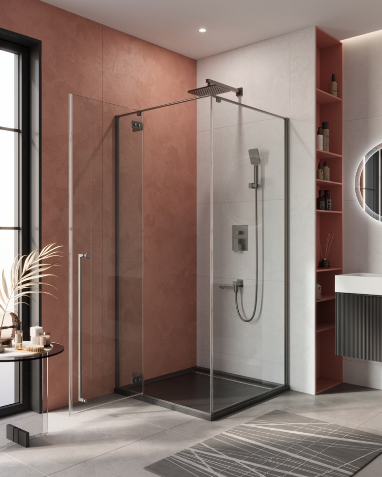 Душевой уголок Cezares LINER-A-1-90-C-GM-L