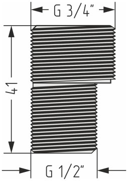 Комплект эксцентриков (G 3/4" НР х G 1/2" НР) / 2 шт.