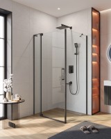 Душевой уголок CEZARES SLIDER-AH-1-100-100/110-C-NERO