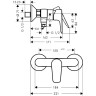 Смеситель для душа Hansgrohe Talis E 71760140 бронза
