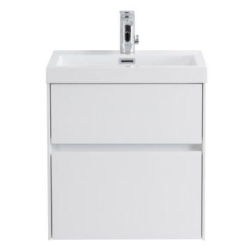 База под раковину подвесная BelBagno PIETRA MINI-500AS-2C-SO-BL Bianco Lucido