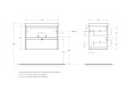База под раковину подвесная BelBagno KRAFT 39-700/390-2C-SO-CG Cemento Grigio